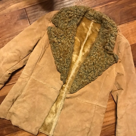 St John’s Bay suede leather and Sherpa jacket - Picture 1 of 2